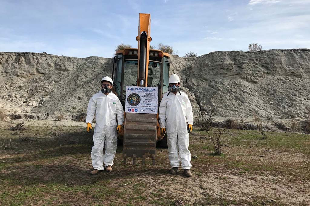 Empresa Lecaros Iternacional, muestreo de relaves mineros